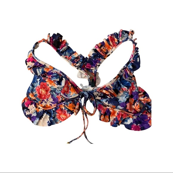 Boamar Other - BOAMAR Floral Ruffle Bikini Top